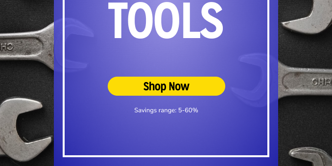 Up to 60% off tools